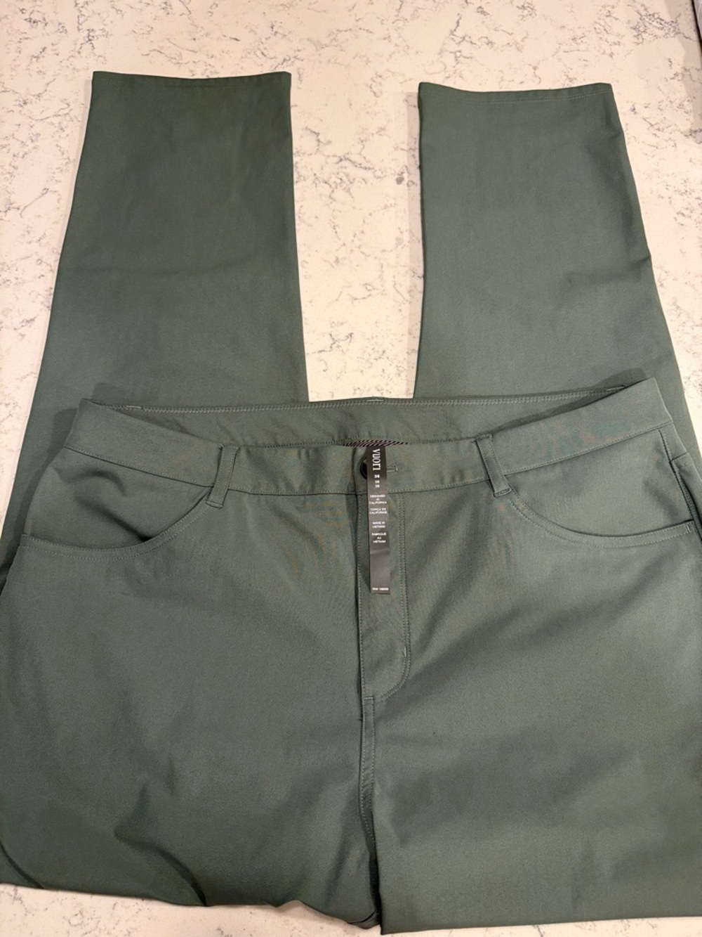 Vuori Forest Green 36x32 golf pants